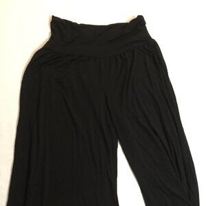 🌼 COMFY WOMENS PULL ON WIDE LEG CAPRIS PANTS SIZE M 🌼